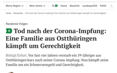 Tod nach der Corona-Impfung:Eine Familie aus Ostthüringenkämpft um Gerechtigkeit